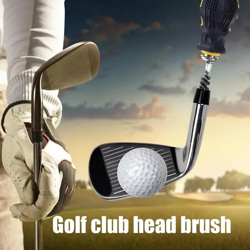 ゴルフクラブヘッドホーゼルブラシゴルフクラブブラシワイヤーブラシクリーニングツール電気ドリルワイヤーブラシの取り付けが簡単