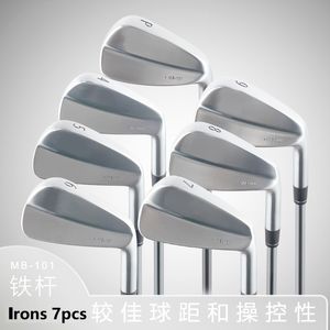 Golf Clubs MB-101 Irons Set MB101 Silver Color 4.5.6.7.8.9.p 7pcs Arbre en graphite ou arbre en acier avec couvercle de tête