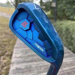 Golfclubs Mtg Itobori Iron Set Blue Color met stalen/grafietas met headcovers 7 stcs (456789p)