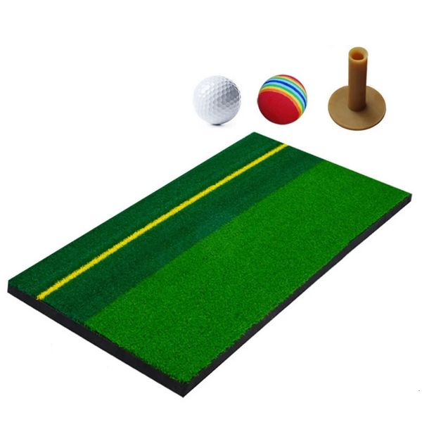 Entrenamiento de alfombra de ejercicio de golf que golpea la almohadilla de hierba de la almohadilla de práctica interior 240116
