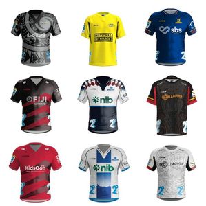 2024 Blues Highlanders Rugby Jerseys 24 25 Crusaders à domicile ALTERNATE Hurricanes Heritage Chiefs Super taille S-5XL chemise