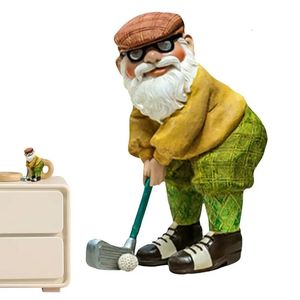 Golf Gnomes Decorations Garden Golf Gols Garden Decorations Statues Vintage Object Figurines Gift Funny For Garden Lover 240411