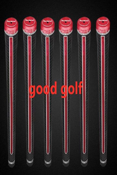 Golf Grips Tour Blackred Tour Grips Irons Driver Woods Bubbers Standardmidsize 50pcs DHL 4359233