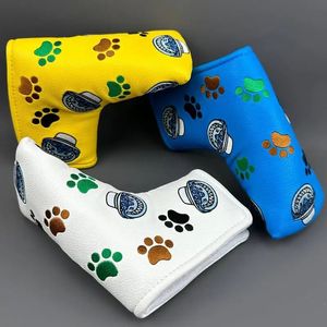 Golf Head Putter Covers Cover Headcover Magnetisch PU-leer Club 240116