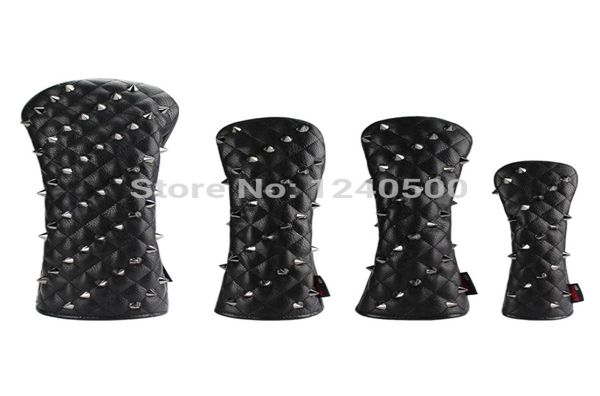 Golf a Heavbovers Rivets PU Cuero de cuero Cubiertas para el conductor 3 5 Hybrids Rescue Woods Clubs for Men Women 2010288623347