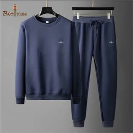 Golf haute qualité hommes et femmes loisirs sport col rond pull sans capuche pull extérieur pantalons de course ensemble 240220