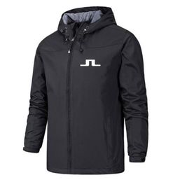 Vestes de golf automne hiver men039s extérieur brillance de vent étanche de randonnée de randonnée de camping manteau à capuche j Lindeberg Wear 2212052411891