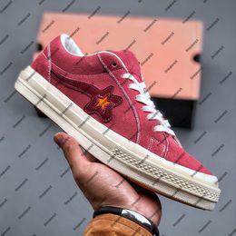 Golf Le Fleur One Star Ox Tyler the Creator Geranium Roze Schoen voor Heren Sneakers Heren Suede Skates Schoenen Dames Skate Dames Sport 160325C