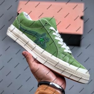 Golf Le Fleur One Star Ox Tyler the Creator Jade Lime Zapato para zapatillas de deporte para hombre Zapatos de patines de ante para hombre Skate para mujer Deportes para mujer 160327C