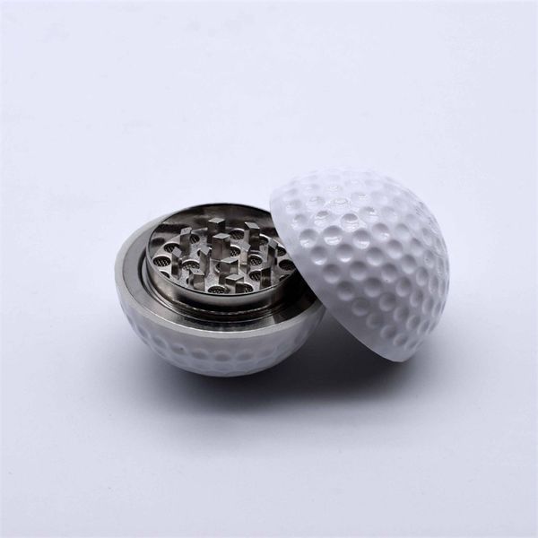 Broyeur d'herbes en métal de boule de conception de golf ou de bébé accessoires de tabagisme 3 couches herbes écraser la main Muller fumer la pipe cadeau