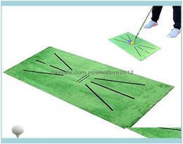 Golf Outdoorsgolf Mat de entrenamiento Detección de swing golpeando la práctica de interior Ayuda Ayuda de golfista deportes Asesorios Ayudas Drop entrega 206435077