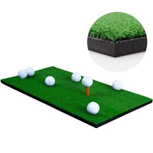 Estera de práctica de golf 30x60 cm Césped artificial Entrenamiento interior al aire libre Almohadilla de golpe Goma duradera 240228