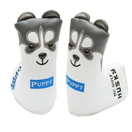 Putter de golf Headcourt PU Cuir Dustropropwing Belle Husky Husky Animal Head Couvercle pour 240411