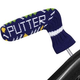 Putter de golf Casse-tête avec double couches en tricot en fil élastique Snug Fit Putter Headprotect à partir de rayures poussière 240415