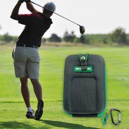 Télémètre de golf pour étui avec mousqueton, boucle de ceinture, télémètre à coque rigide, boîte de transport, sac de rangement étanche et résistant aux chocs en EVA 240108