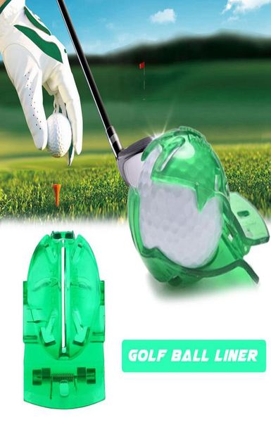 Accesorios de escriba de golf suministros transparentes de golf de golf línea verde clip marcador de plantilla de plantilla de plantilla de plantilla de alineación herramienta para colocar3190458