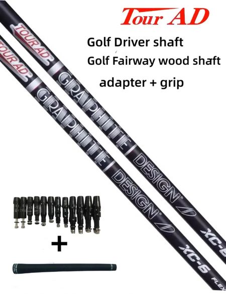 Tour d'arbre de golf AD XC 56 Conducteurs Wood Sr R S Flex Graphite Free Assembly Sleeve and Grip 240506