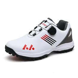 Chaussures de Golf pour hommes, chaussures de Sport de bonne qualité, pointes antidérapantes, entraînement en cuir, marche, 240109