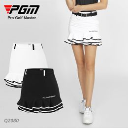 Shorts de golf PGM femmes Golf jupe courte séchage rapide respirant quatre saisons dames filles mode jupes en queue de poisson brodées noir blanc XS-XL 230818
