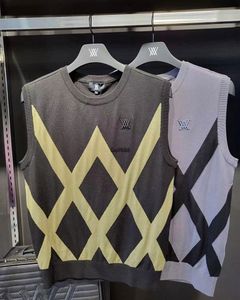Golftrui heren 2024 Casual kleding Golf Thermal Slim Fit Vest Jacket Sweater Sweater Herfst en winter
