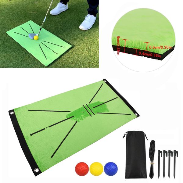 Estera de columpio de Golf de 8 estilos, estera de columpio para interiores y exteriores, estera de detección de pista de contacto, accesorios de entrenamiento de Golf/uso al aire libre