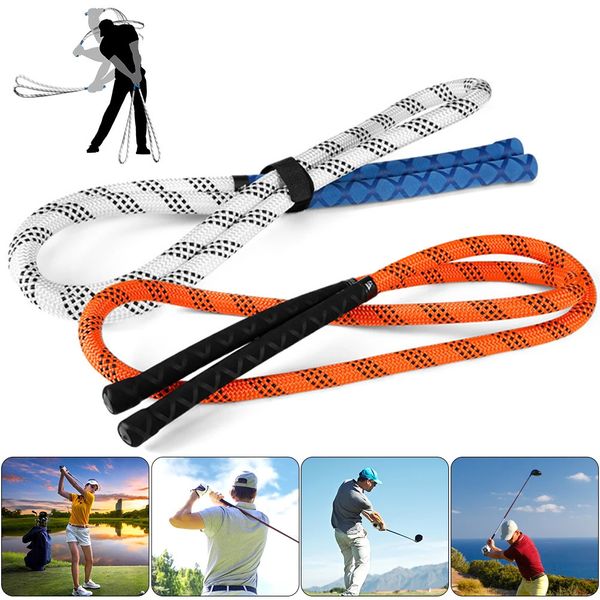 Golf Swing Rope Golf Gesture Correction Corde Anti Slip Grip Golf Swing Training Aid Golf Assistance Exercices Corde pour débutants 240416