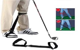 Golf Swing Trainer Leg Correction Belt Training Aid Post Ortics Strap Professional Poster Corrector voor Golfer Beginners Pract8951040