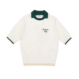 T-shirts de golf vêtements de golf T-shirt tricoté à manches courtes pour femmes revers glace top en soie 220923