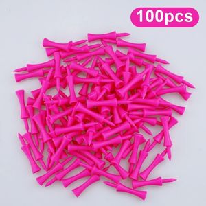 Golf tees 100 stuks golf tees Golf tees met lage weerstand Plastic lange ballen Basiskasteel Ondersteuning tees voor lange afstandshittraining 231212