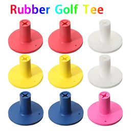 Golf Tees 1 st Rubber Stabiliteit Tee Houder 5 kleuren 3 8 cm hoogte Trainingshulpmiddel voor Driving Range en Oefenmat 230801