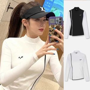 Vêtements de Golf et de Tennis pour femmes, T-Shirt à manches longues, confortable, décontracté, Slim, de haute qualité, Polo de sport, haut anti-boulochage, automne