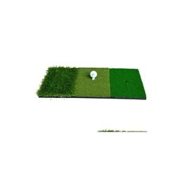 Aides à l'entraînement de golf 12x24Golf Intérieur Extérieur Tri-Turf avec Tees Trou Pratique Protable Drop Livraison Sports Extérieur Dhrag