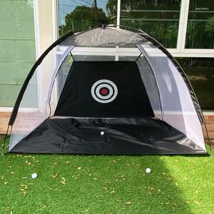 Golf Training Aids 2M Practice Net Indoor Outdoor Detachable Chipping Hitting Cage Target Portable Sport Equipment