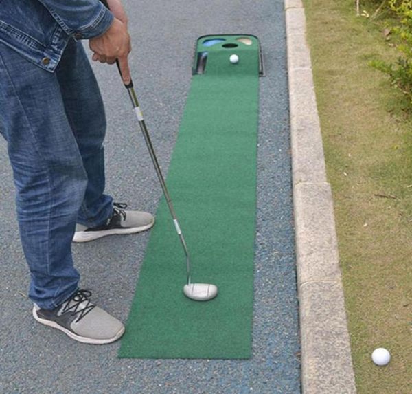 Ayudas de entrenamiento de golf 33 250cm Putt Mat de entrenador Profesional Mini Herramientas de interior y exterior de interior y exterior25597799