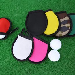 Ayudas de entrenamiento de golf Bolsa limpiadora de bolas Bolsa para lavadora Bolsillo Lavado Toallita Accesorios de limpieza