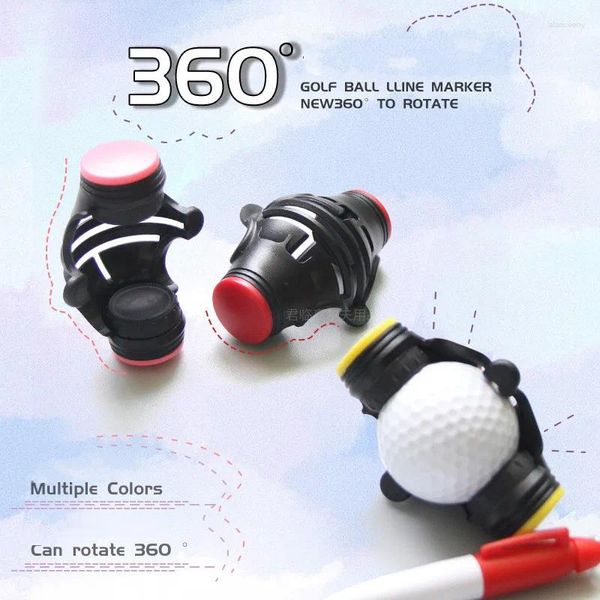 Ayuda de entrenamiento de Golf marcador de bolas herramienta de práctica de puesta plantilla de marca alineación Putter marcado Liner suministros Accesorios