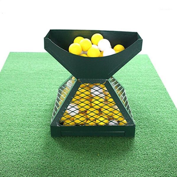 Apilador de bolas con forma de pirámide de diseño de ayudas para entrenamiento de golf