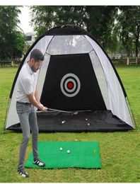 Aides à l'entraînement de golf intérieur 2M filet de pratique tente frappant la cage équipement de prairie de jardin maille extérieure XA147A15036422