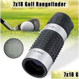 Golf Training Aids Optic Telescope Range Finder Scope Yards Measure Roette Meder Distance Distance Outdoor Monocar E8B9 Drop délivre DHGP4