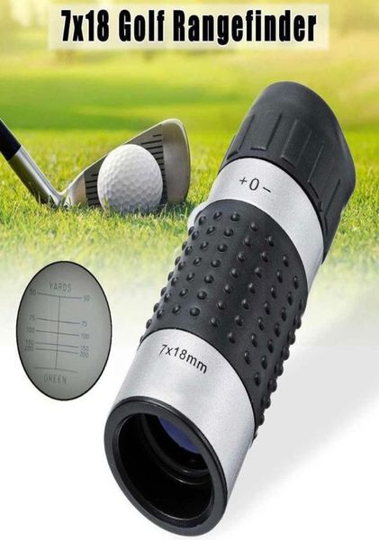 Aides à l'entraînement de golf Télescope optique Télémètre Portée Yards Mesure Roulette Mètre Télémètre Distance Monoculaire extérieur E8b98755119