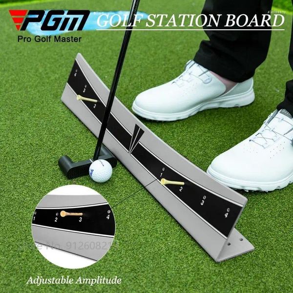 Aides à la formation de golf PGM Station Board Pratique Posture Corrective Swing Putter Trainer pour débutants Batting Calibration Accessoires