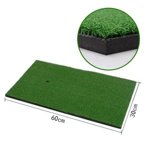 Golf Training Aids Practice Grass Mat Indoor Hitting Pad Backyard With Rubber Tee Outdoor Mini Accessories X3371
