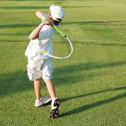 Aides à l'entraînement de golf Corde de correction posturale en PU Exercice de balançoire élastique Action corrective portable Accessoires de sport légers