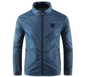 T-shirts de Golf vêtements vêtements pour hommes vestes de Sport col montant manteaux à fermeture éclair manches longues vêtements d'automne fins et légers 2211282096688