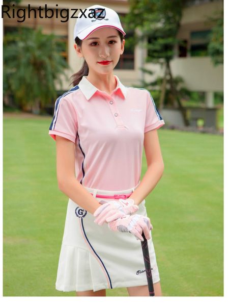 Golf Wear Ladies T-shirt jupe d'été Nouveau vêtements de golf vêtements costumes à manches courtes t-shirts t-shirts mini jupes anti-glare