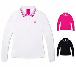 Vêtements pour femmes de golf T-shirt à manches longues automne séchage rapide à l'humidité respirante mèche anti-piluls durables 240419