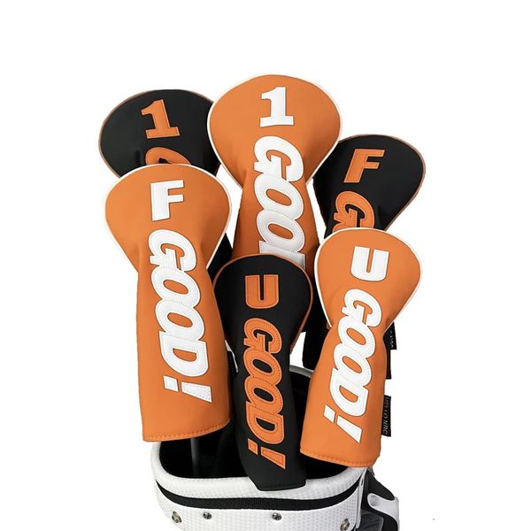 Golf Wood Cover Club Headvers pour conducteur Fairway Hybrid PU imperméable Good Design Heavy Plux à l'intérieur des fournitures de protection 240411