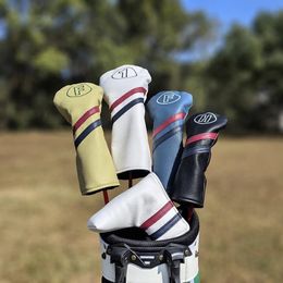 Golf Woods Headcovers Covers for Driver Fairway Putter 135H Clubs Set Heads Pu Leather Unisex 240429