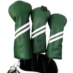 Golf Woods Headcovers Covers for Driver Fairway Clubs Set Heads Pu Leather Good Quality Protector Cover 240411