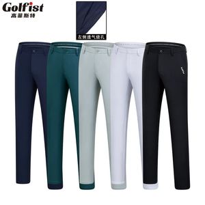 Golfiste Golf Hommes Été Mince Élastique Respirant Côté Brûlant Trou Longs Pantalons Vêtements De Sport Vêtements Costume De Gym Vêtements De Sport 240111